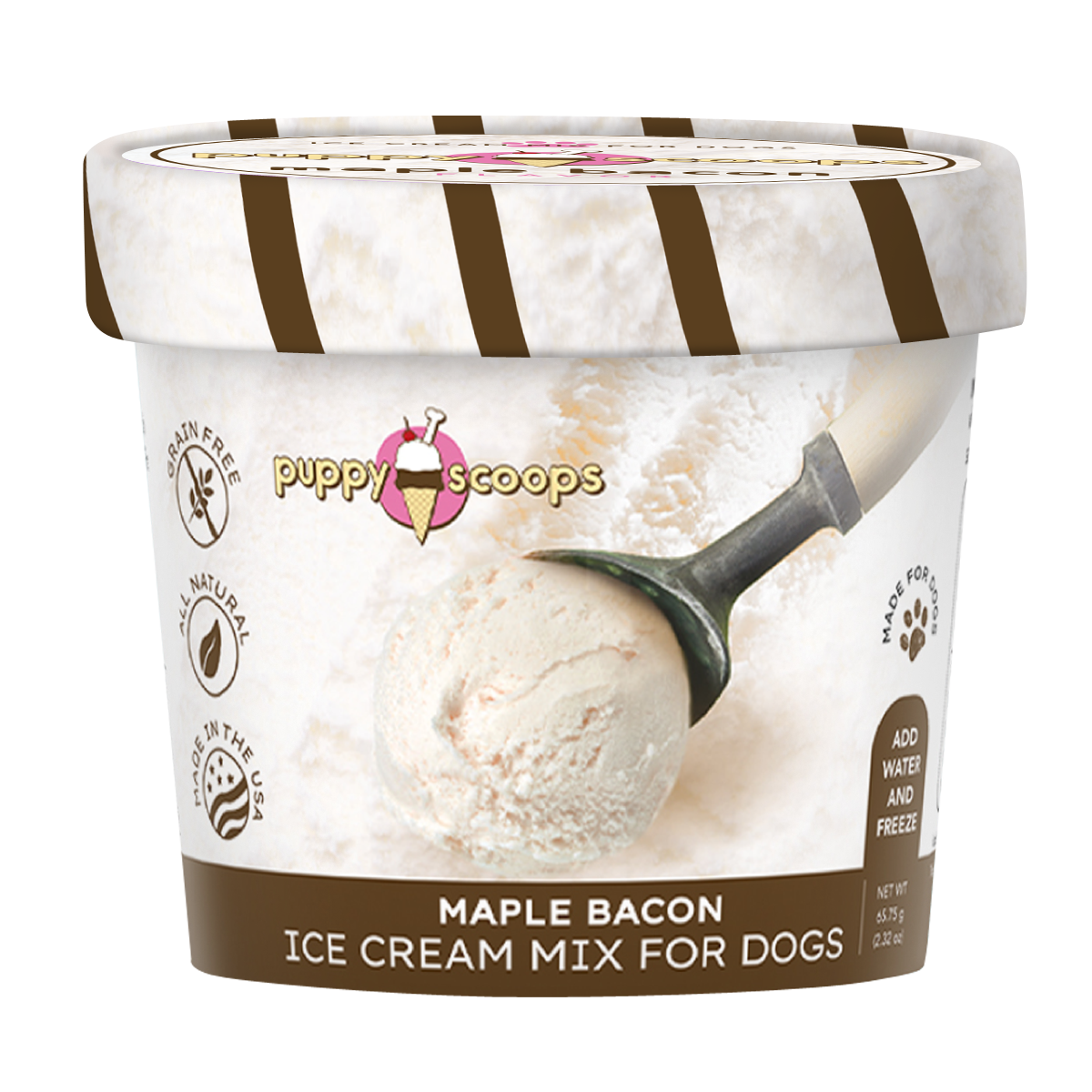 Puppy Cake LLC - Puppy Scoops Ice Cream Mix for Dogs: Maple Bacon / 4.65 oz